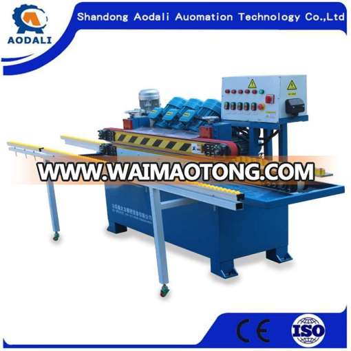 45 Degree Four Grinding Head Straight Line Flat Glass Edge Polishing Machine